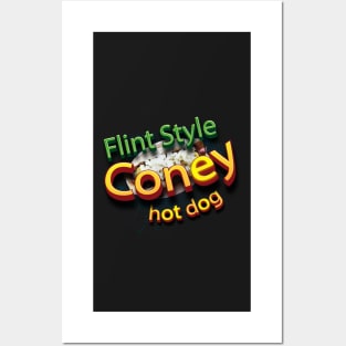 Flint Style Coney Hot Dog Posters and Art